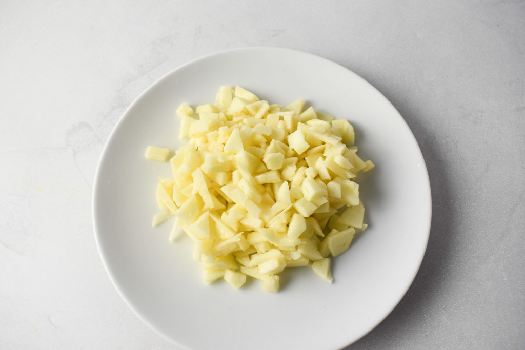 chopped apples