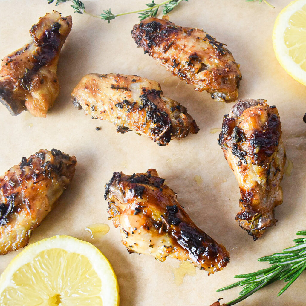 Lemon and Herb Chicken Wings