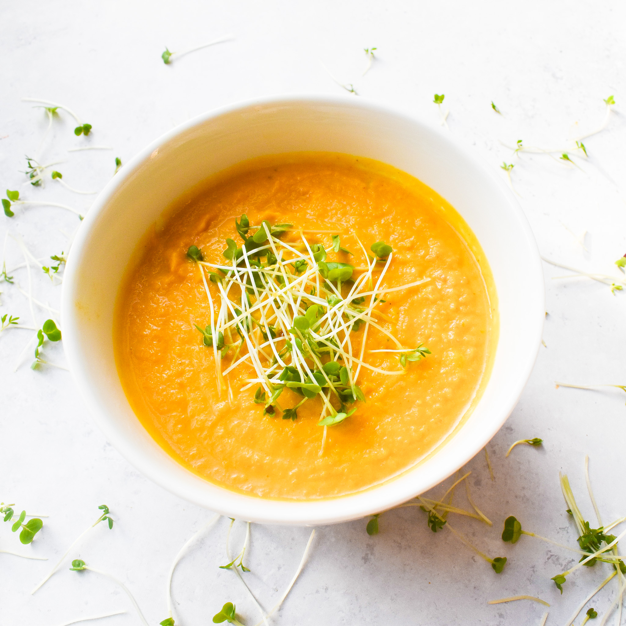Creamy Roasted Carrot Ginger Soup recipe