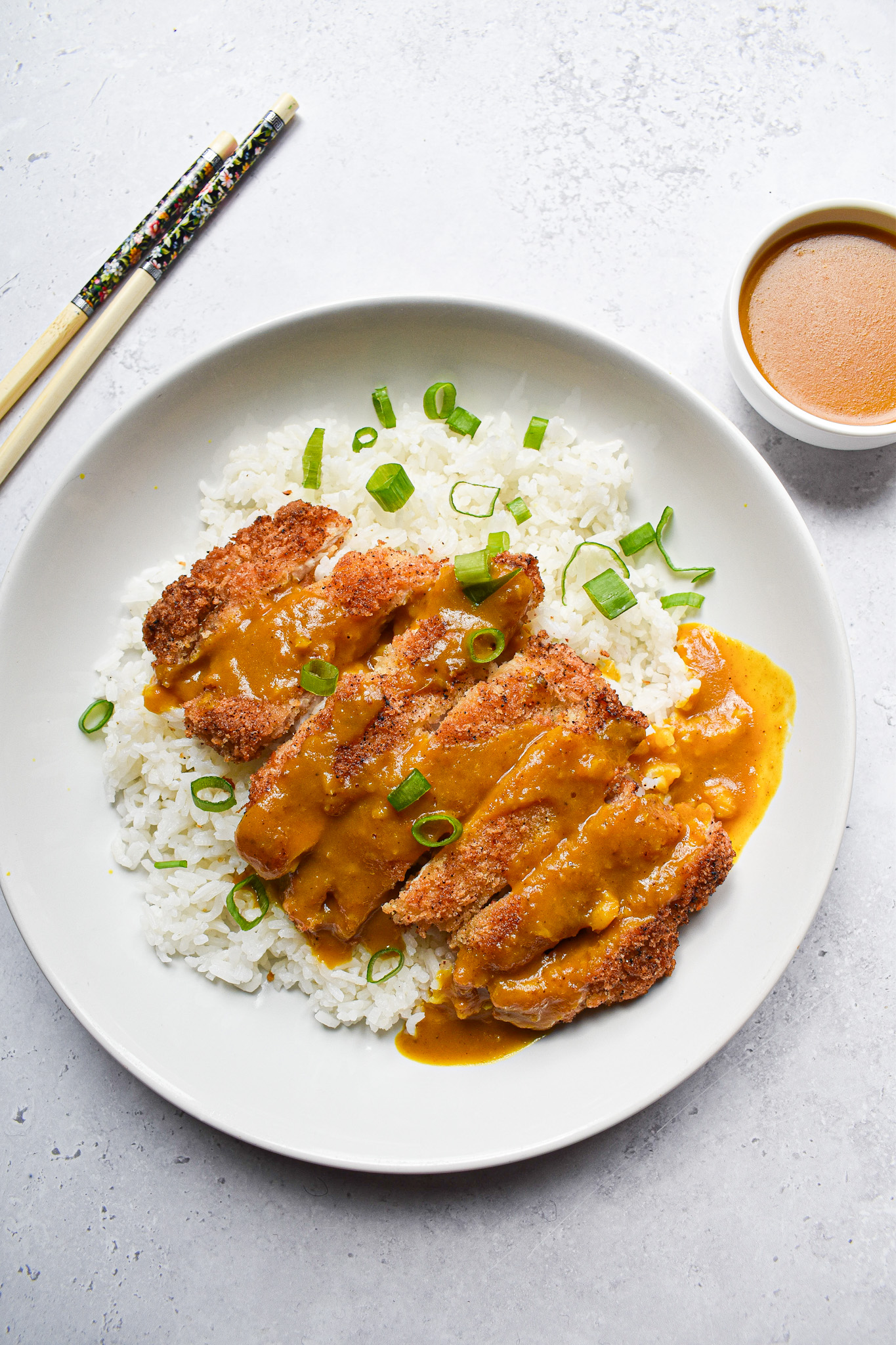 Chicken katsu curry and rice