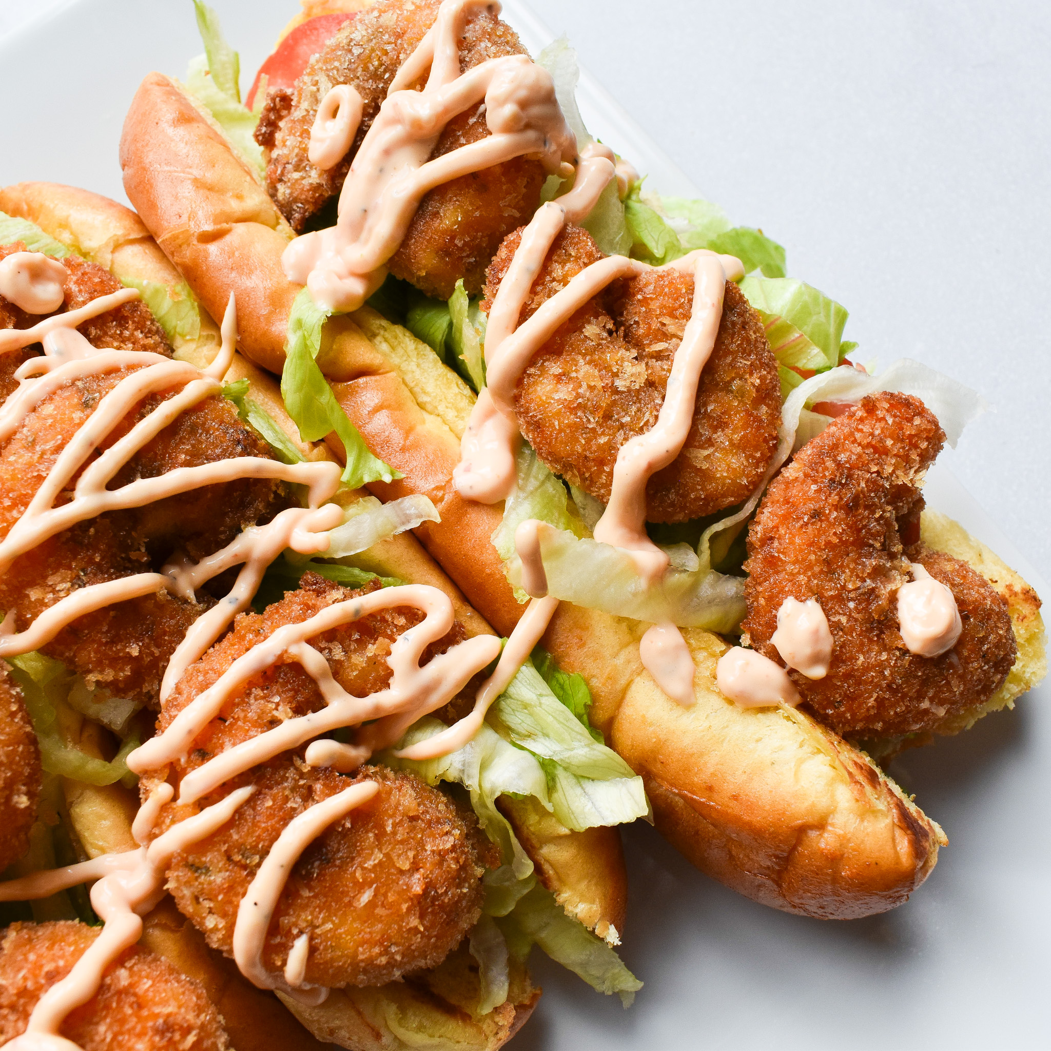 crunchy prawns in roll