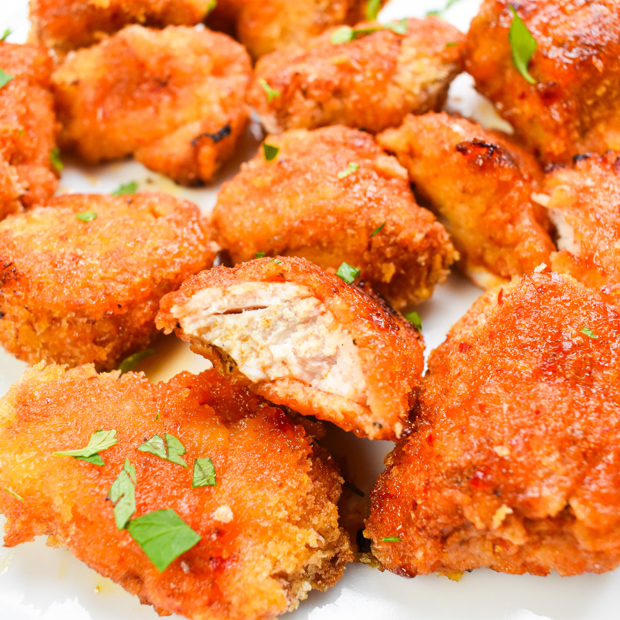 Baked spicy chicken bites