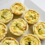 Mini Cheese Onion and Bacon Quiches