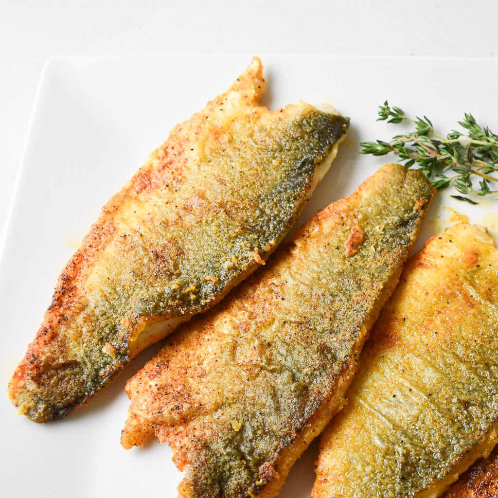Pan fried Sea-bass