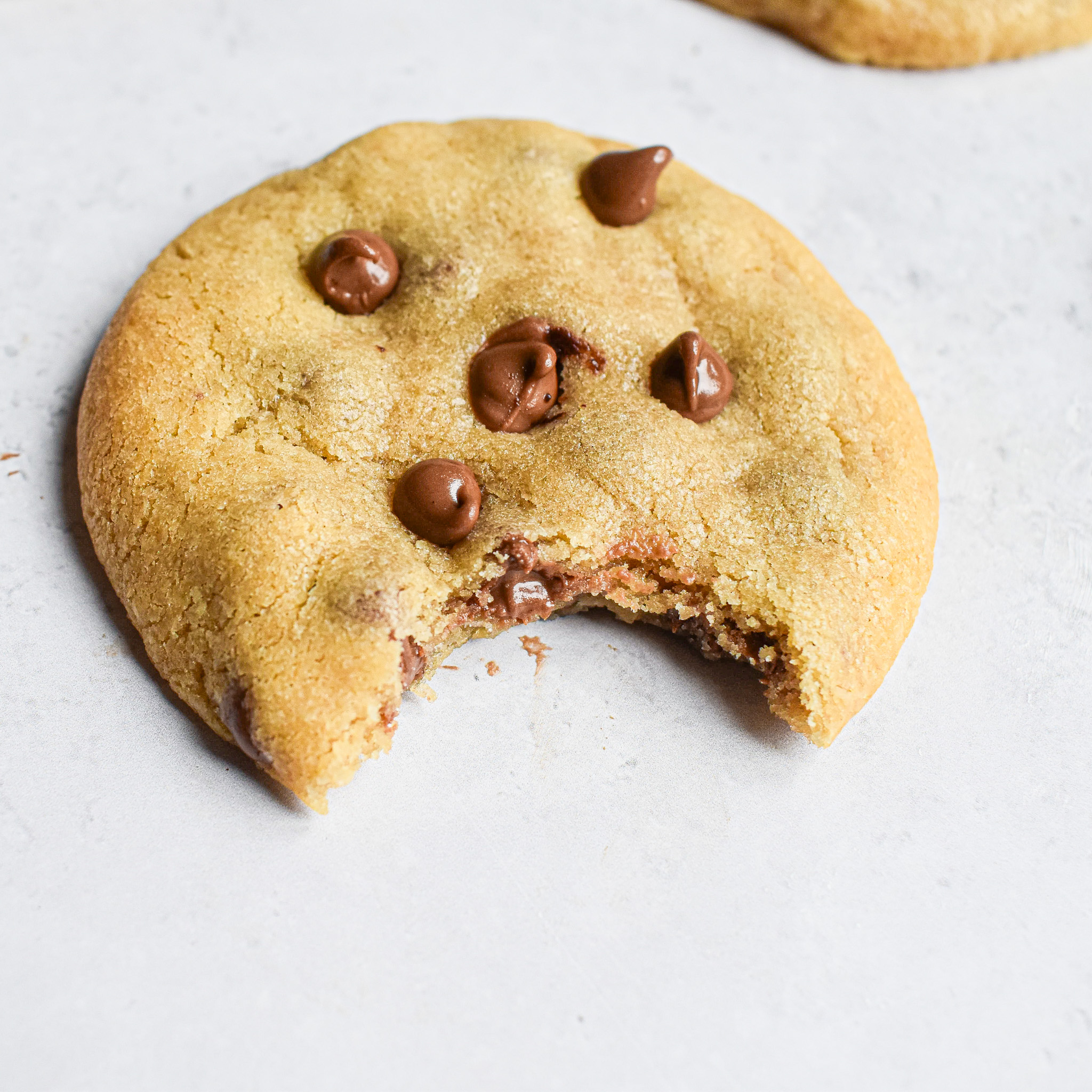 cookie with a bite taken.