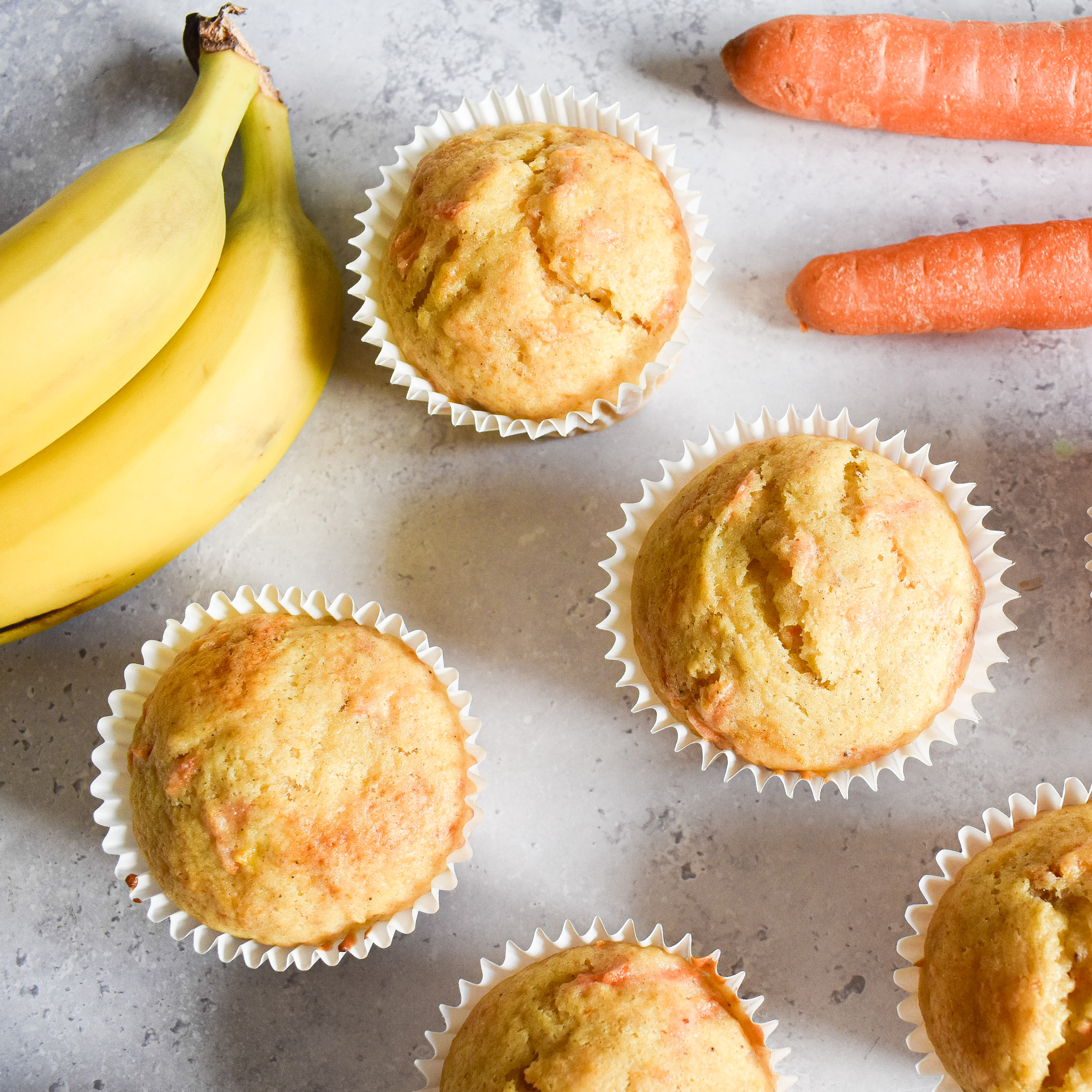 carrot banana muffins