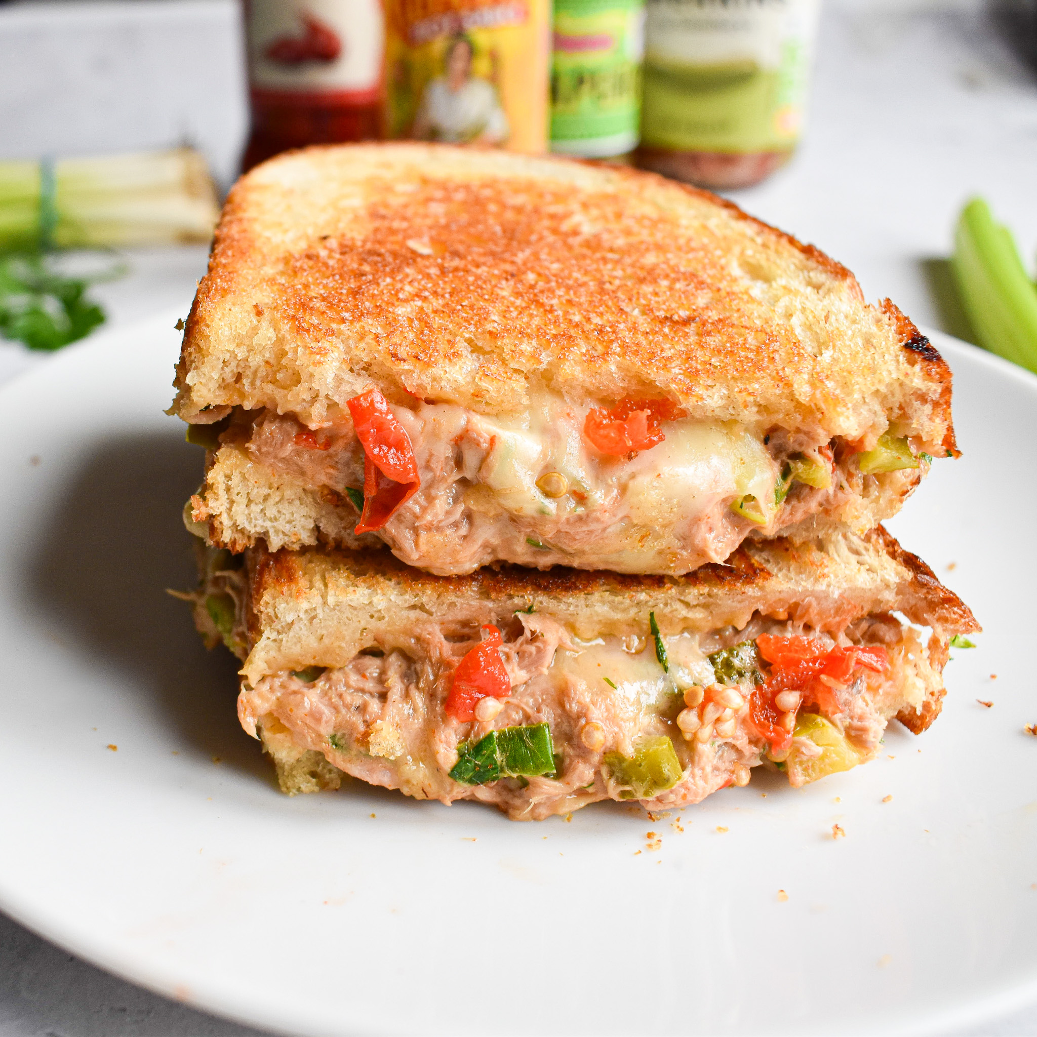 spicy tuna melt