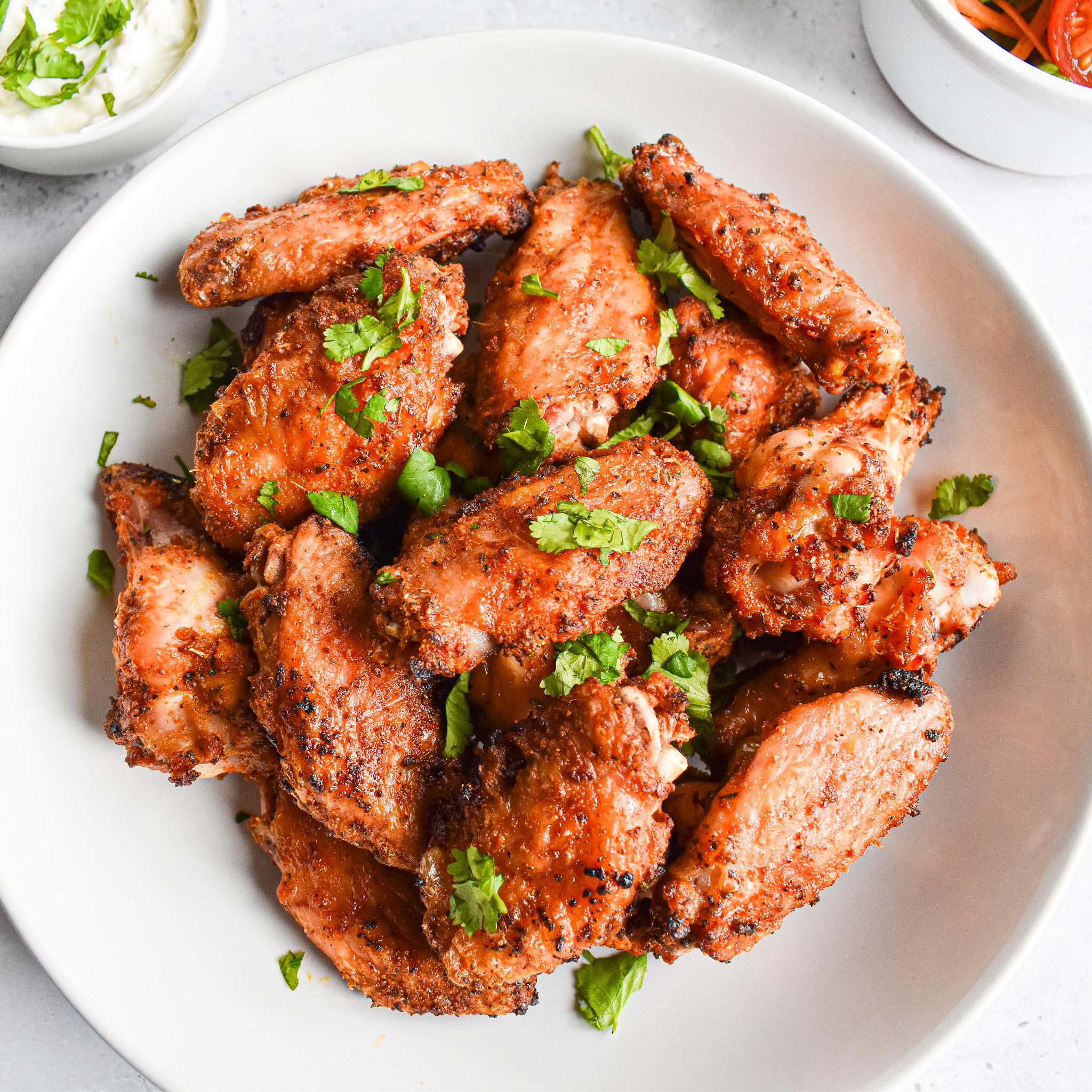 crispy dry rub chicken wings