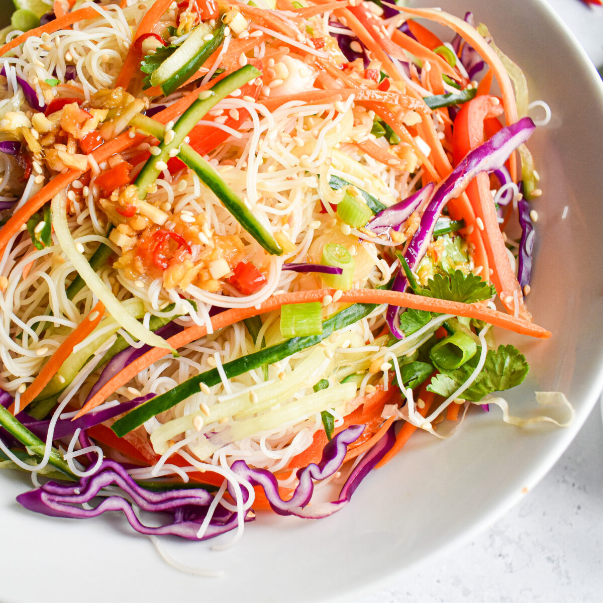 rice noodle salad