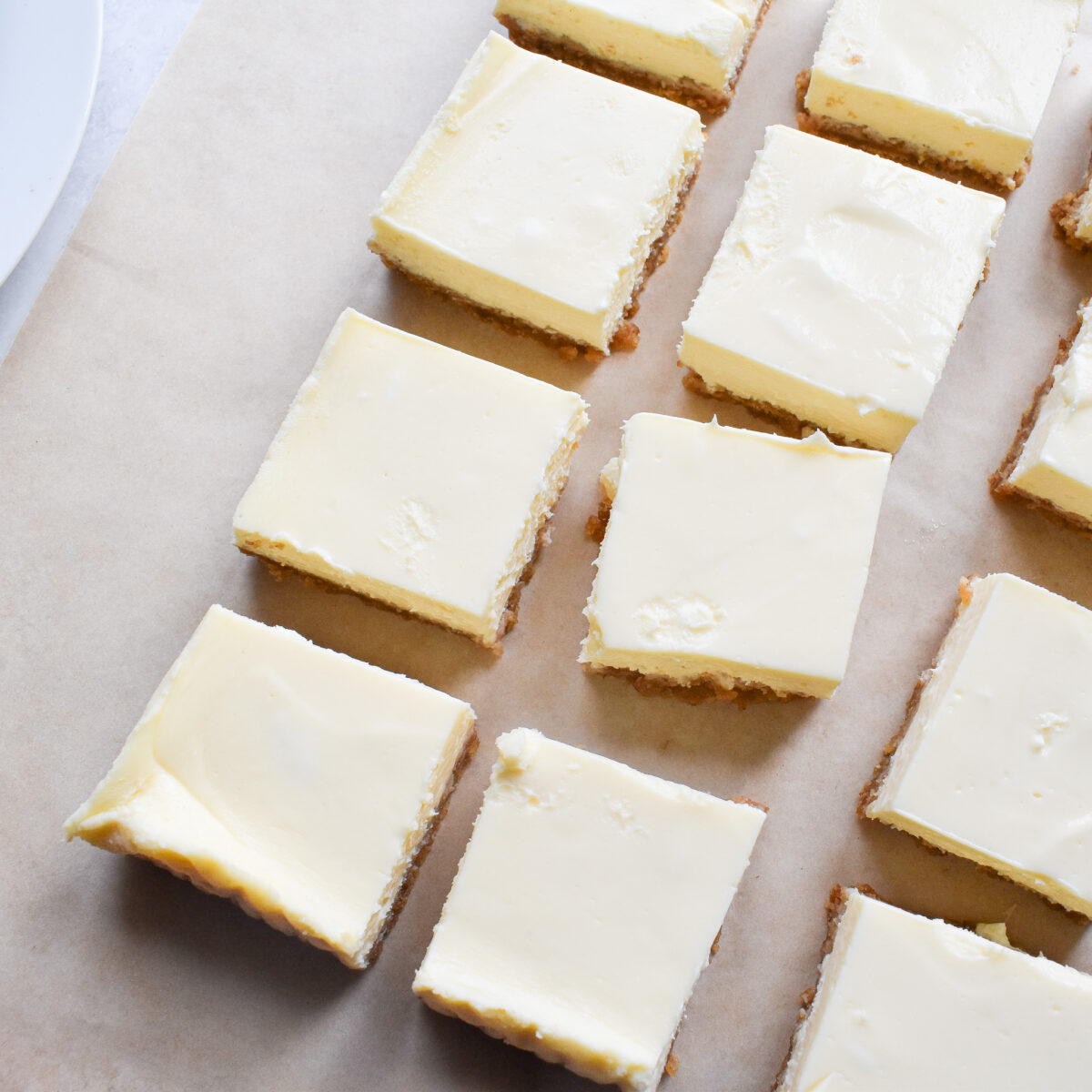 cheesecake bars no water bath