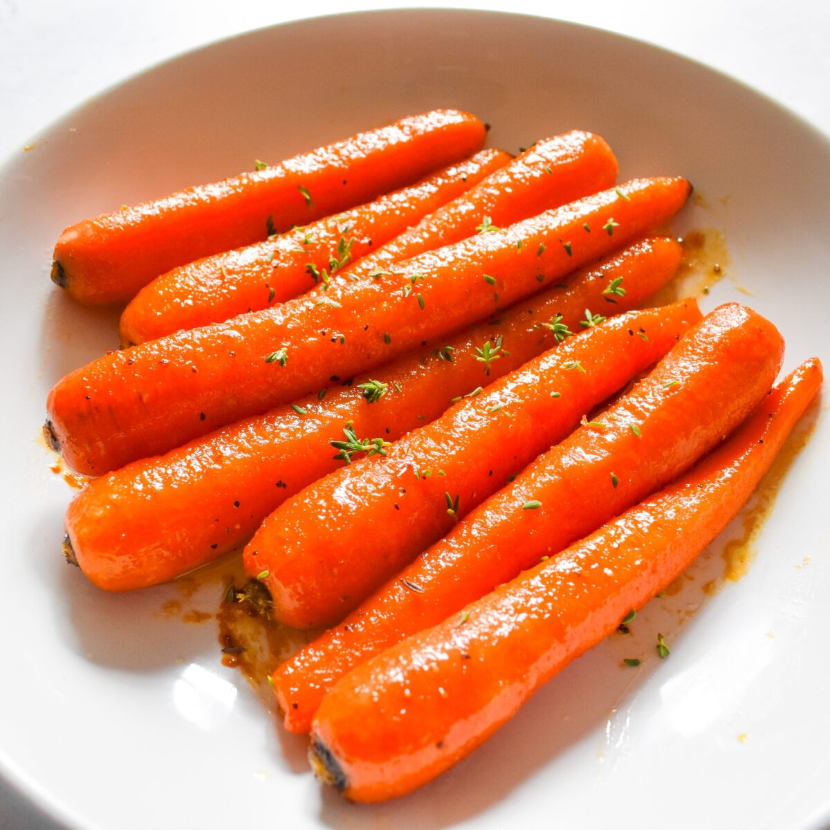 glazed butter honey carrots