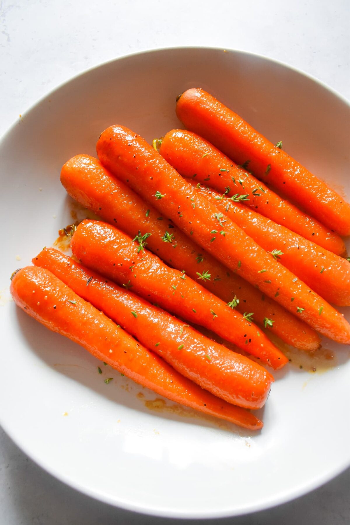 glazed butter honey carrots