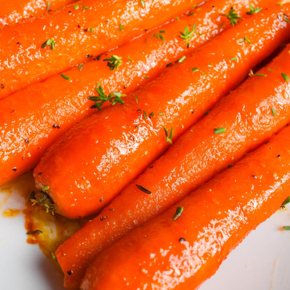 glazed butter honey carrots