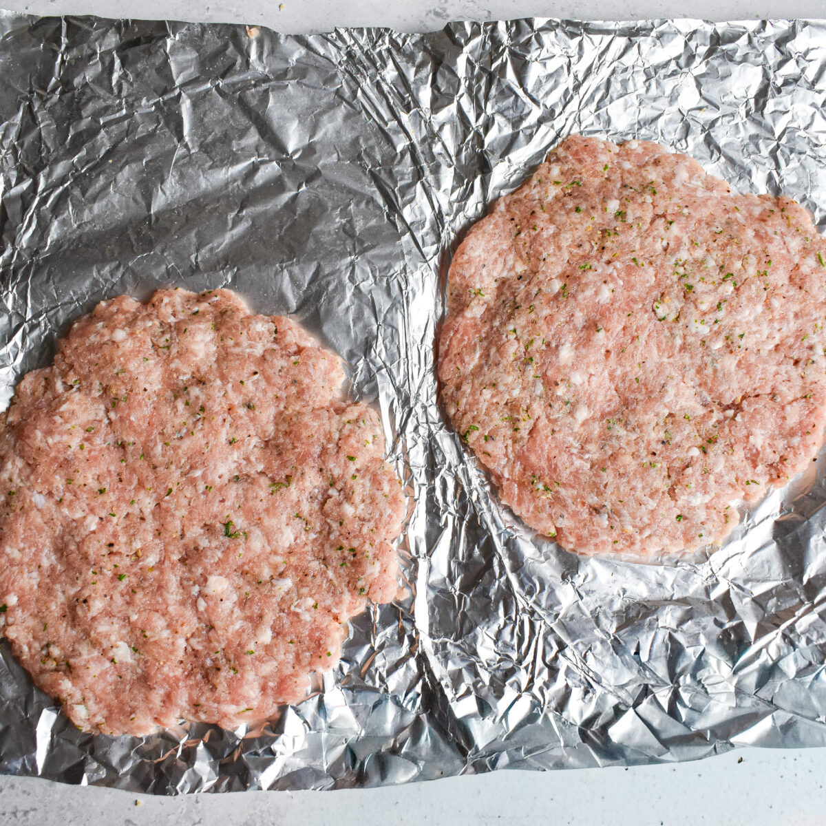 uncooked homemade breakfast sausage patties