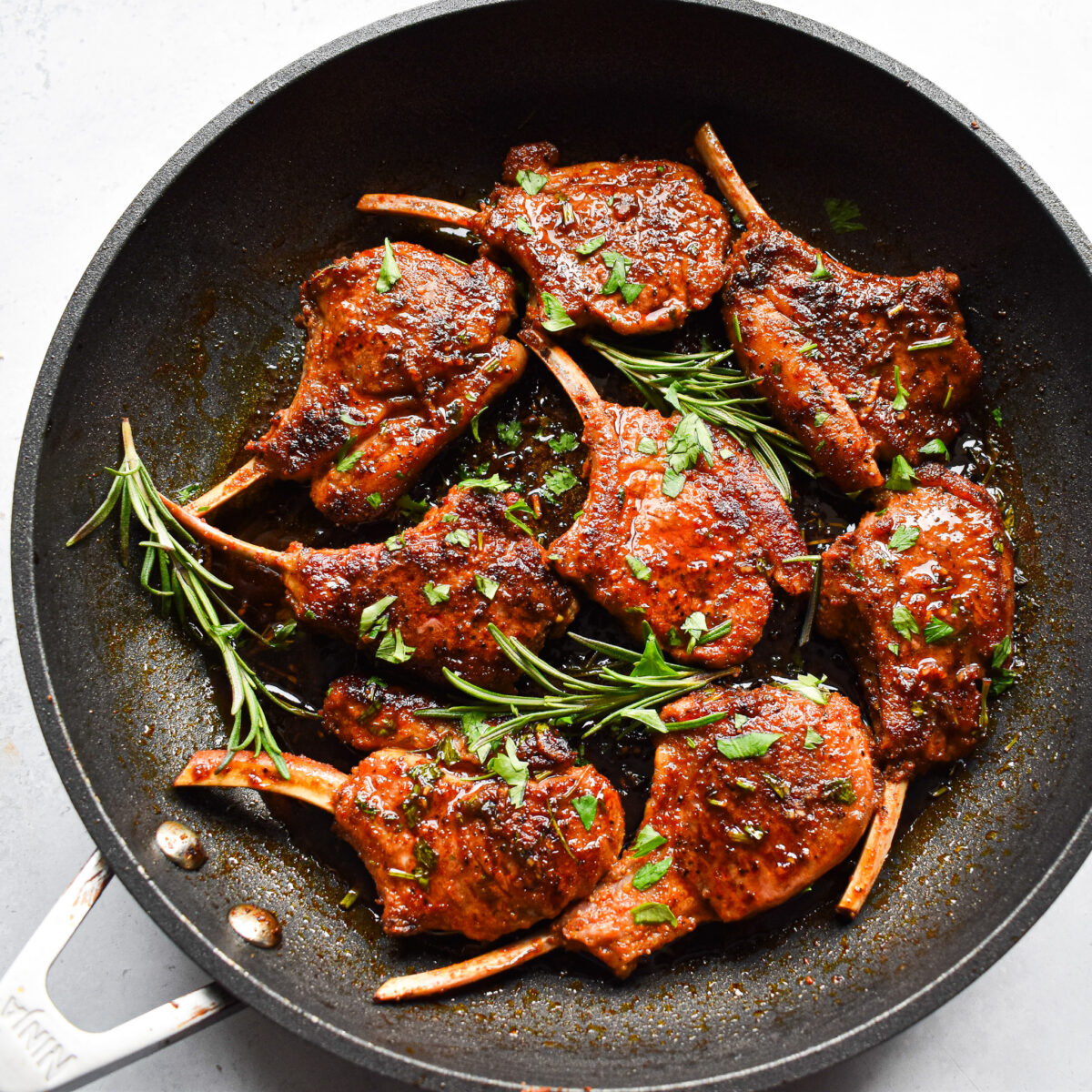 honey glazed lamb chops