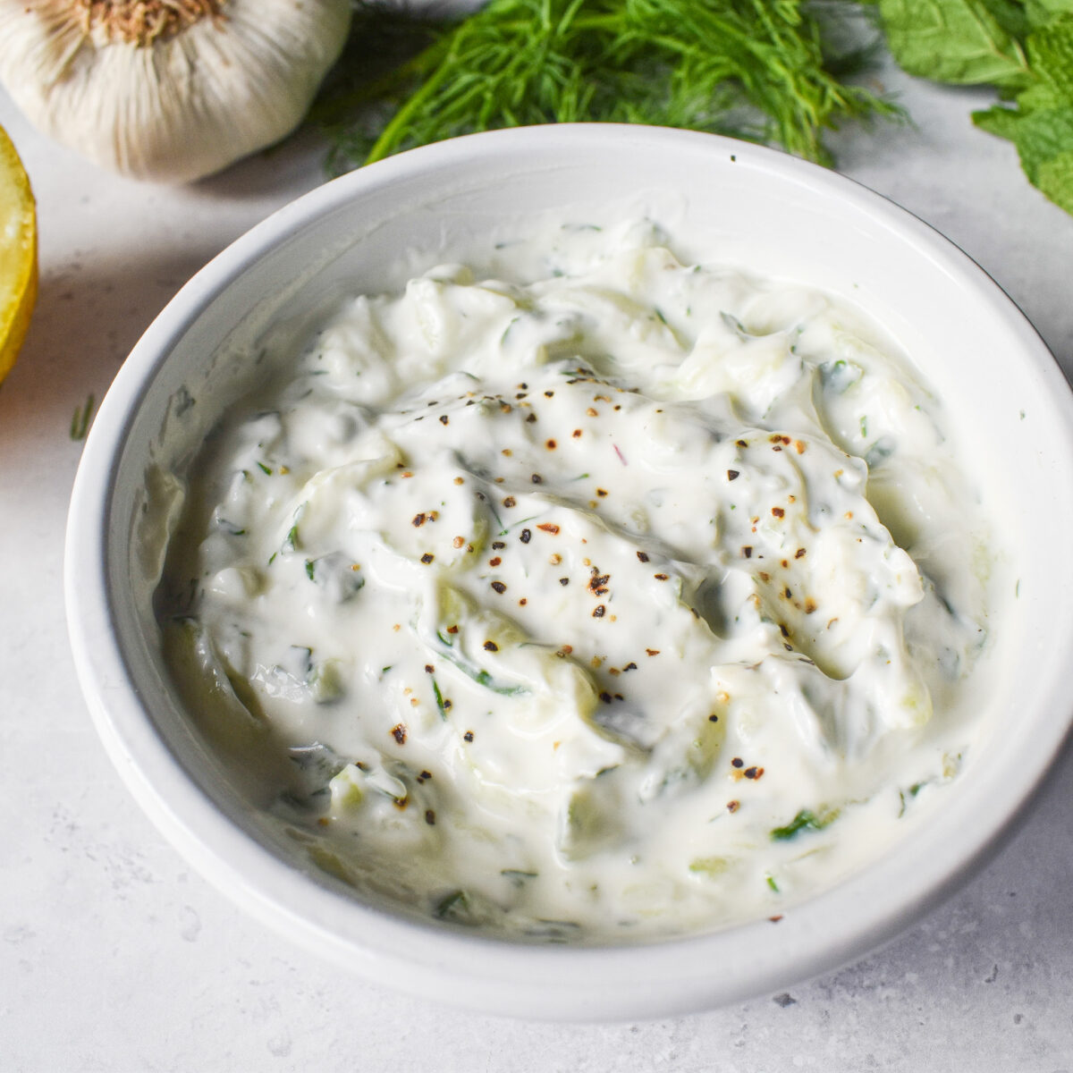 Greek tzatziki sauce