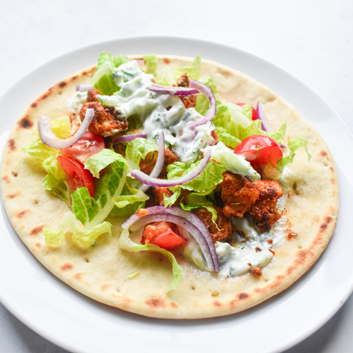chicken wrap with tzatziki